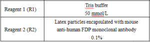 Fibrinogen Degradation Product (FDP) Assay Kit & Bulk Reagents